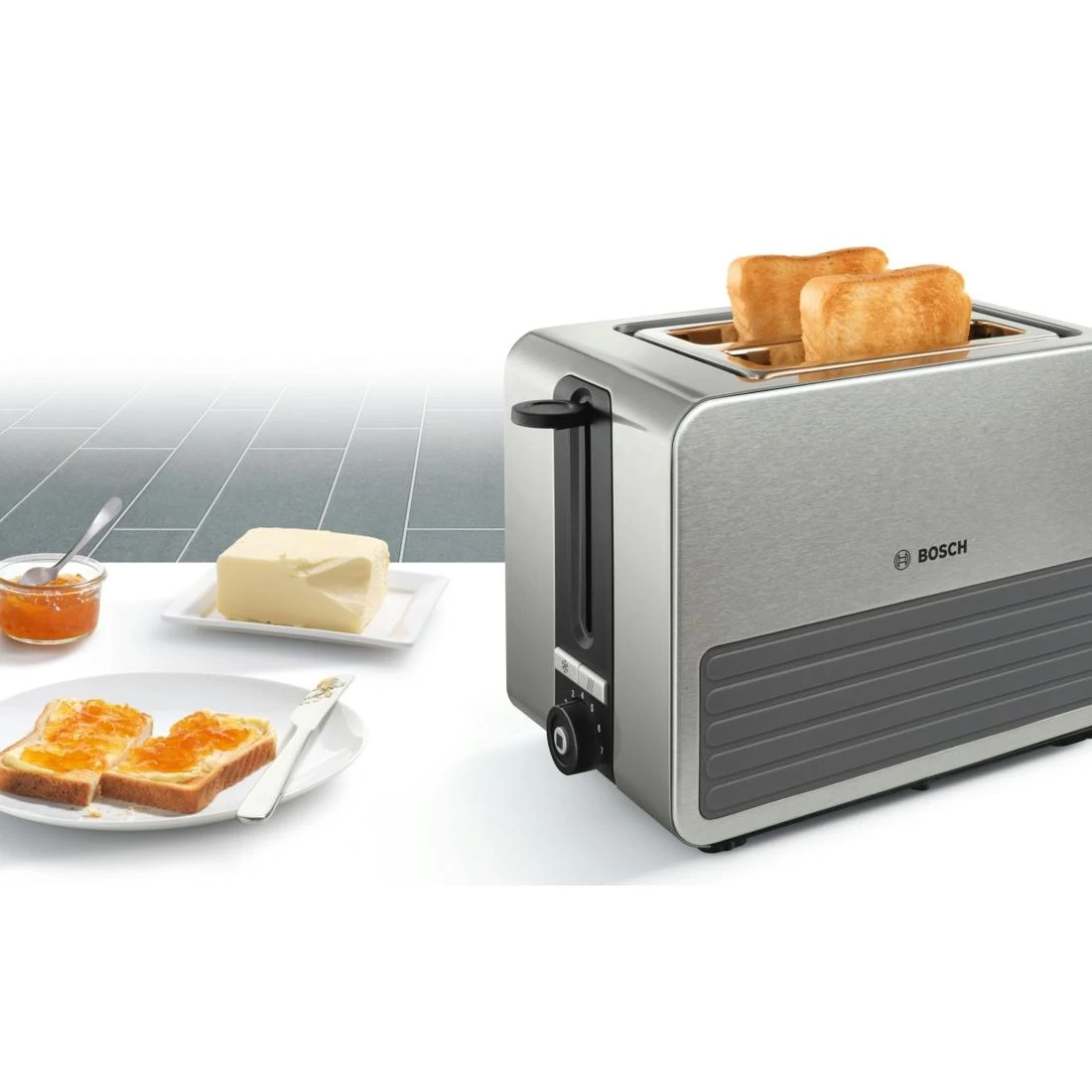 Bosch Toaster 2 Scheiben TAT7S25 Gr/sw - Image 2