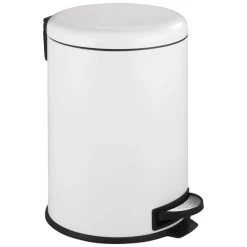 Wenko Abfalleimer »LEMAN«, Trittmechanismus, 20 L, Rostfreier Edelstahl/Polypropylen