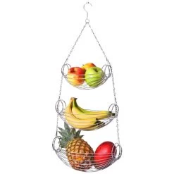 Wenko Küchenampel »Triago«, Metall, Silberfarben Hochglanz