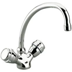 Spültischarmatur »DIAMANT«, Messing, Glänzend, ⅜"