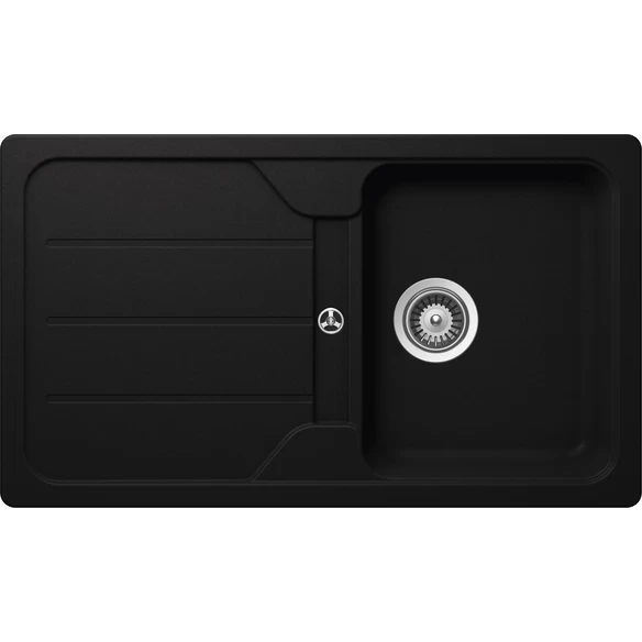 Küchenspüle, Formhaus D-100 Nero, Granit | Komposit | Quarz, 86 X 50