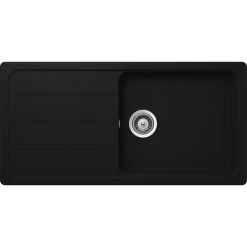 Küchenspüle, Formhaus D-100L Onyx, Granit | Komposit | Quarz, 100 X 50