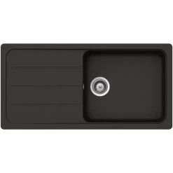 Küchenspüle, Formhaus D-100L Asphalt, Granit | Komposit | Quarz, 100 X 50
