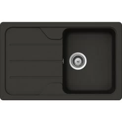 Küchenspüle, Formhaus D-100S Asphalt, Granit | Komposit | Quarz, 78 X 50