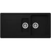 Küchenspüle, Formhaus D-150L Onyx, Granit | Komposit | Quarz, 100 X 50