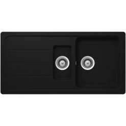 Küchenspüle, Formhaus D-150L Onyx, Granit | Komposit | Quarz, 100 X 50