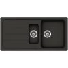 Küchenspüle, Formhaus D-150L Asphalt, Granit | Komposit | Quarz, 100 X 50