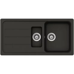 Küchenspüle, Formhaus D-150L Asphalt, Granit | Komposit | Quarz, 100 X 50