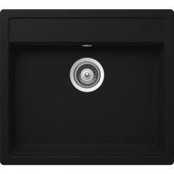 Küchenspüle, Nemo N-100 Onyx, Granit | Komposit | Quarz, 57 X 51