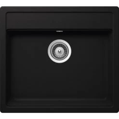 Küchenspüle, Nemo N-100 Nero, Granit | Komposit | Quarz, 57 X 51