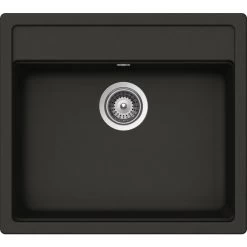 Küchenspüle, Nemo N-100 Asphalt, Granit | Komposit | Quarz, 57 X 51