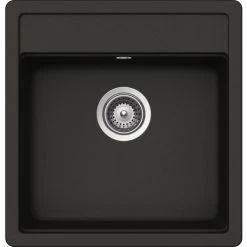 Küchenspüle, Nemo N-100S Asphalt, Granit | Komposit | Quarz, 49 X 51