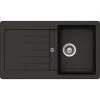 Küchenspüle, Cristalite Typos D-100 Asphalt, Granit | Komposit | Quarz, 86 X 50