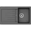 Küchenspüle, Cristalite Typos D-100 Croma, Granit | Komposit | Quarz, 86 X 50