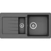 Küchenspüle, Cristalite Typos D-150S Croma, Granit | Komposit | Quarz, 86 X 43,5