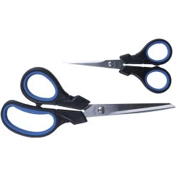 Scherenset, Edelstahl, Alusilberfarben, Schwarz