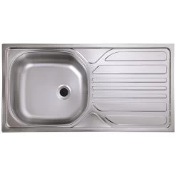 Einbauspüle, Edelstahlfarben, Edelstahl