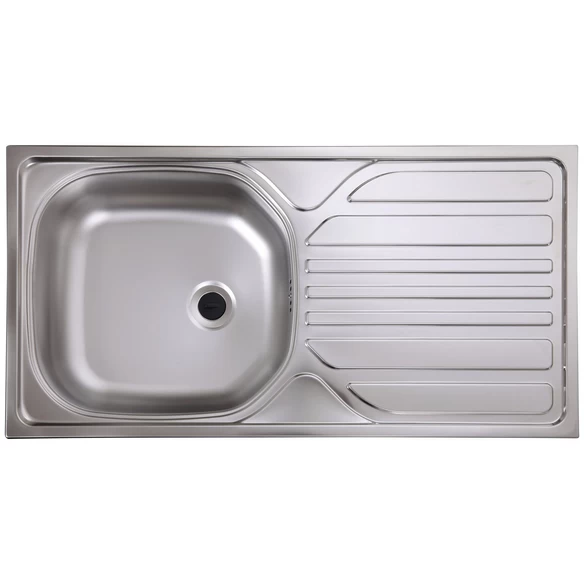 Einbauspüle, Edelstahlfarben, Edelstahl