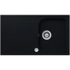 Einbauspüle, Schwarz, Quarzsand/Kunstharz