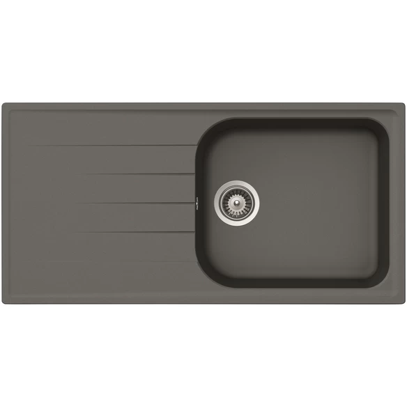 Einbauspüle, Betongrau, Quarzsand/Kunstharz