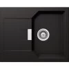 Küchenspüle »Manhattan D-100XS-A«, Nero, Rechteckig, Granit/Komposit-Kunststein/Quarzstein