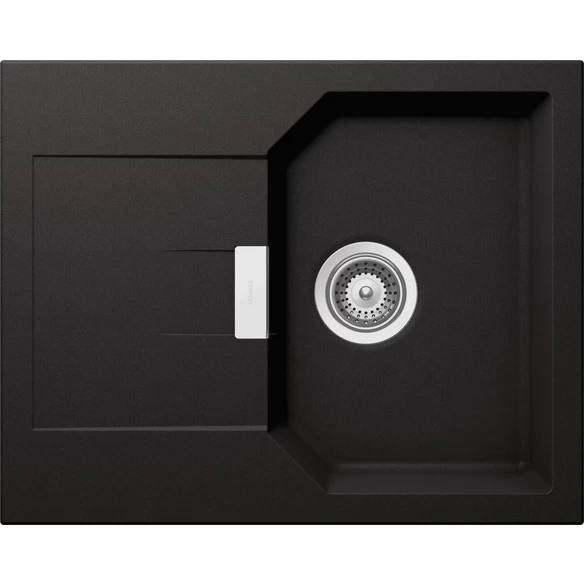 Küchenspüle »Manhattan D-100XS-A«, Nero, Rechteckig, Granit/Komposit-Kunststein/Quarzstein