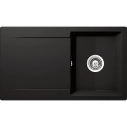 Küchenspüle »Epure D-100-A«, Nero, Rechteckig, Granit/Komposit-Kunststein/Quarzstein