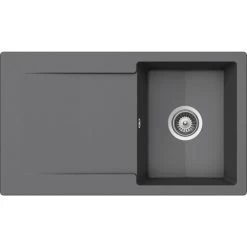 Küchenspüle »Epure D-100-A«, Croma, Rechteckig, Granit/Komposit-Kunststein/Quarzstein