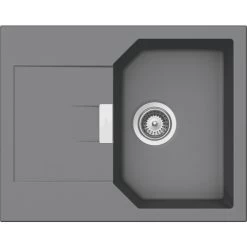 Küchenspüle »Manhattan D-100XS-A«, Croma, Rechteckig, Granit/Komposit-Kunststein/Quarzstein