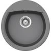 Küchenspüle »Manhattan R-100-A«, Croma, Rund, Granit/Komposit-Kunststein/Quarzstein