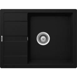 Küchenspüle »Manhattan D-100-A«, Onyx, Rechteckig, Granit/Komposit-Kunststein/Quarzstein