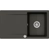 Küchenspüle »Epure D-100-A«, Asphalt, Rechteckig, Granit/Komposit-Kunststein/Quarzstein