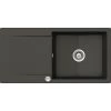 Küchenspüle »Epure D-100L-A«, Asphalt, Rechteckig, Granit/Komposit-Kunststein/Quarzstein