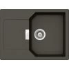 Küchenspüle »Manhattan D-100S-A«, Asphalt, Rechteckig, Granit/Komposit-Kunststein/Quarzstein