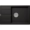 Küchenspüle »Manhattan D-100LS-A«, Nero, Rechteckig, Granit/Komposit-Kunststein/Quarzstein