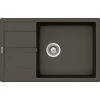 Küchenspüle »Manhattan D-100LS-A«, Asphalt, Rechteckig, Granit/Komposit-Kunststein/Quarzstein