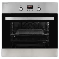Einbau-Backofen »EBE 65-1 H«, 58 L, Metall/Glas, Silbergrau