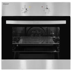 Einbau-Backofen »EBE 555-1.2 U«, 57 L, Metall/Glas, Silbergrau