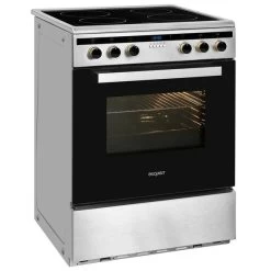 Elektro-Standherd »EHI 60-3.1 Inox«, 65 L, Metall/Glas, Silbergrau