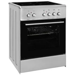 Elektro-Standherd »ECM 6-4 Inox«, 61 L, Metall/Glas, Silbergrau