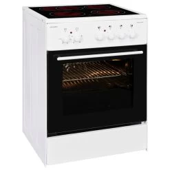 Elektro-Standherd »ECM 6-4 BZ«, 61 L, Metall/Glas, Weiß