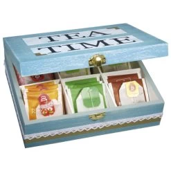 Box, Blau, Holz, 1 Box