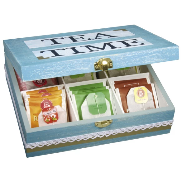 Box, Blau, Holz, 1 Box