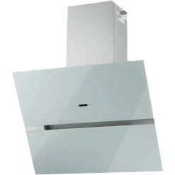 Dunstabzugshaube, Motorleistung: 73 W, Edelstahl/Glas, Weiß