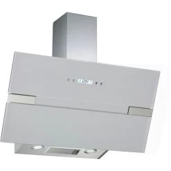 Dunstabzugshaube, Motorleistung: 233 W, Edelstahl/Glas, Weiß