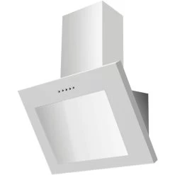Dunstabzugshaube, Motorleistung: 67 W, Metall/Glas, Weiß