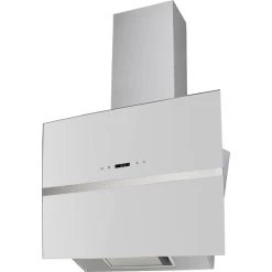 Dunstabzugshaube, Motorleistung: 73 W, Edelstahl, Weiß