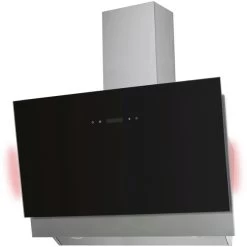 Dunstabzugshaube, Motorleistung: 174 W, Edelstahl/Glas, Schwarz