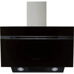 Dunstabzugshaube, Motorleistung: 623 W, Edelstahl/Glas, Schwarz