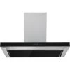 Dunstabzugshaube, Motorleistung: 114 W, Edelstahl, Schwarz